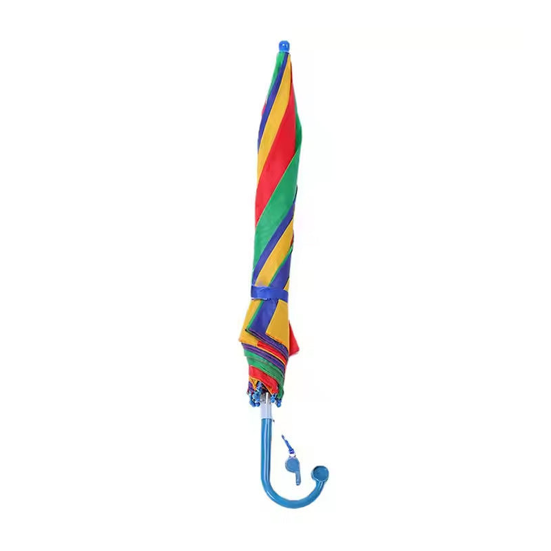 Multicolor Rainbow Umbrella with Whistle 34 Inches Online in Pakistan Madina Gift