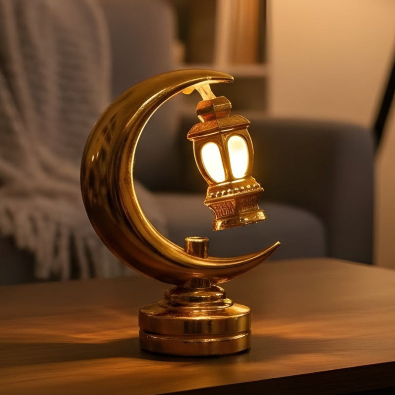 Ramzan Kareem Miniature Golden Moon Lantern Online in Karachi Pakistan madinagift.pk