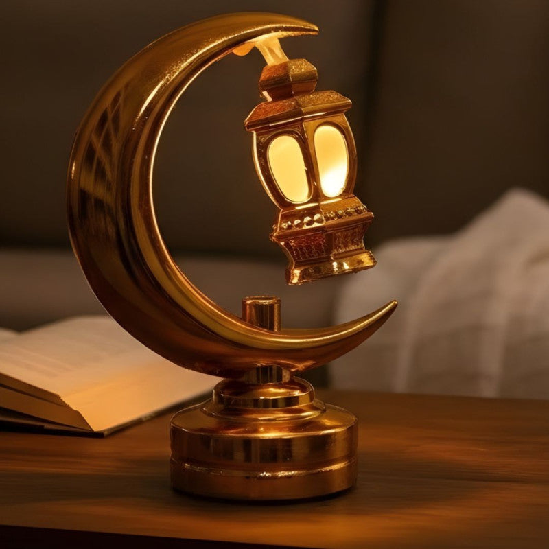 Ramzan Kareem Miniature Golden Moon Lantern Online in Karachi Pakistan madinagift.pk