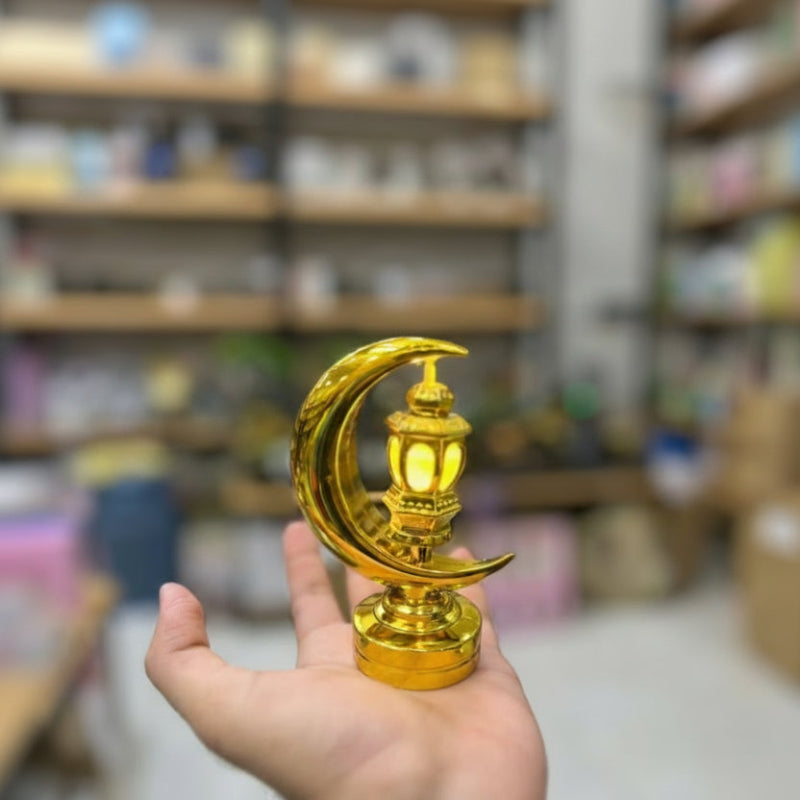 Ramzan Kareem Miniature Golden Moon Lantern Online in Karachi Pakistan madinagift.pk