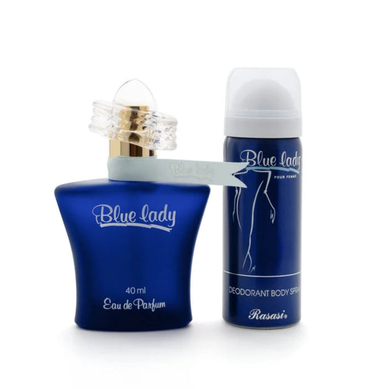 Rasasi Blue Lady 40 ML Perfume with Free Deo Spray Online in Pakistan Madina Gift