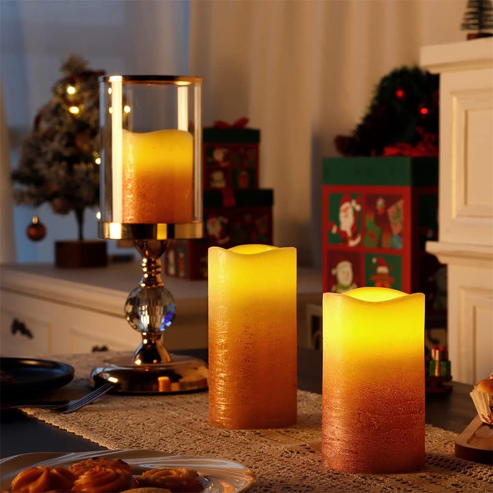 Real Wax Flameless Candle with Flashing Electric Light Madina Gift