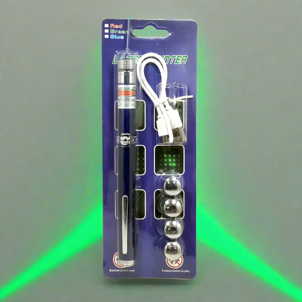 5 Lenses Green Laser Pointer Premium Quality at Madina Gift