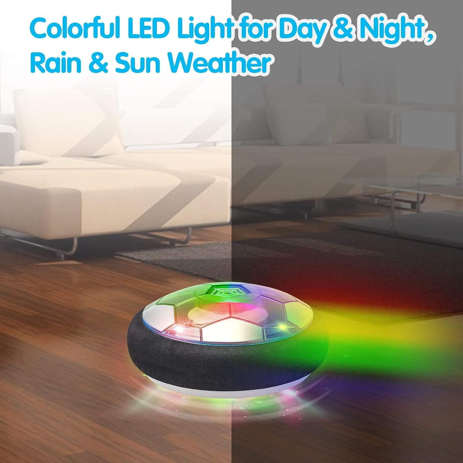 Rechargeable Hover Soccer Ball with LED Lights & Soft Foam Bumper Online in Pakistan Madina Gift