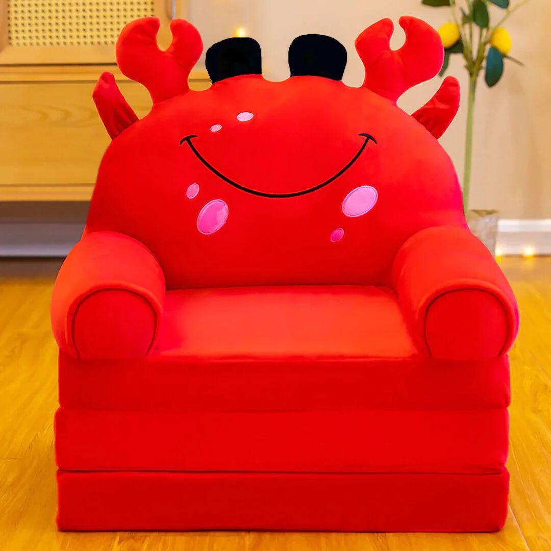 Red Crab Plush Baby Sofa Cum Bed For Kids Online in Karachi Pakistan Madina Gift