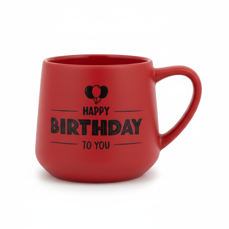 Red Happy Birthday Quotes Ceramic Mug Online in Karachi Pakistan Madina Gift