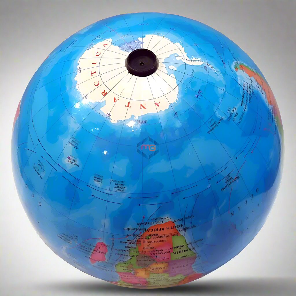 Magic Rotating World Globe - 19.5 CM