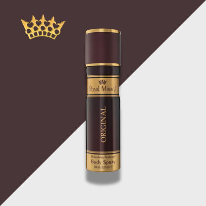 Royal Mirage Original Body Spray
Not just a fragrance, but a statement of individuality. USA Made