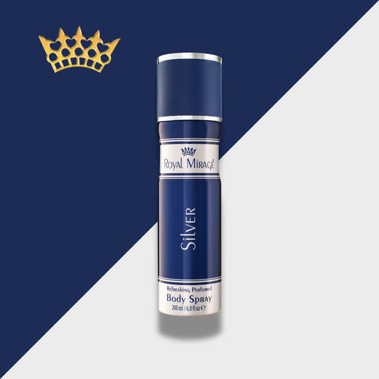 Royal Mirage Silver Body Spray
Enhance your everyday with our Silver Body Spray. Made in USA