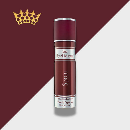 Royal Mirage Sport Body Spray 200 ML
Royal Mirage Sport Body Spray has been designed to elevate your confidence game.