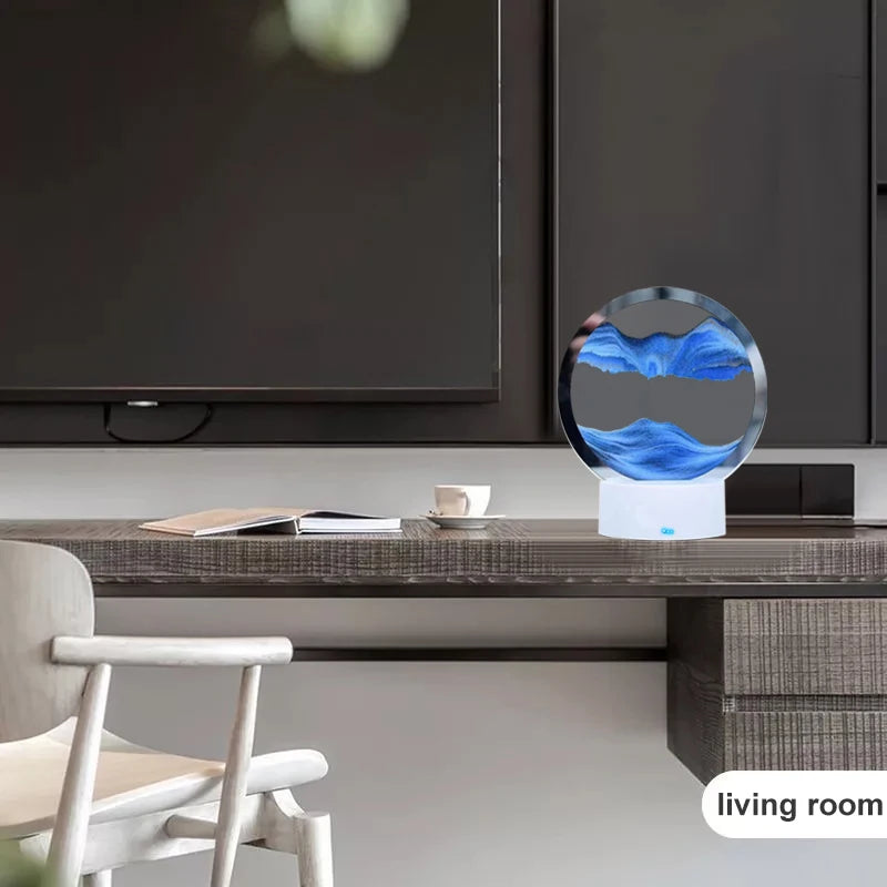 Quicksand Lamp Moving Sand Art Hourglass & LED Night Light Madina Gift