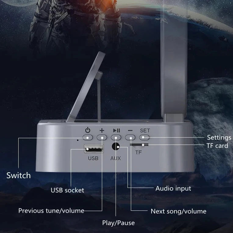 Astronaut Space Multifunctional Wireless Charger Stand for iPhone 11-14 & Samsung Supported Phones - Madina Gift