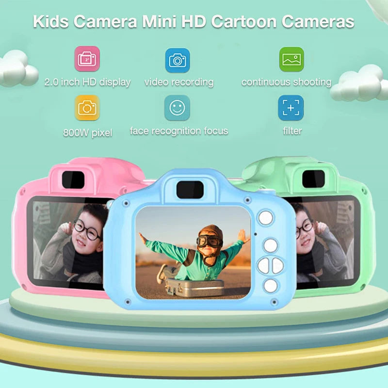 Kids Digital Camera 2.0 Inch Screen 1080P Video Recorder Camcorder & Language Switching For Children, Madina Gift