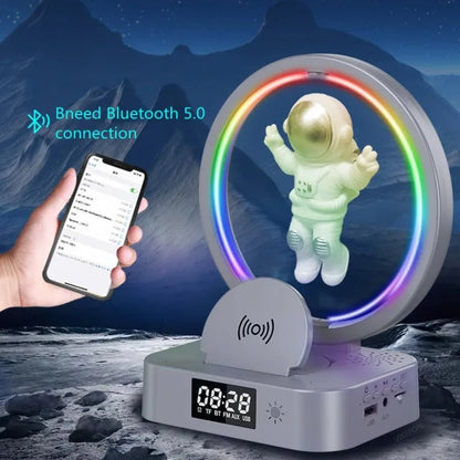 Astronaut Space Multifunctional Wireless Charger Stand for iPhone 11-14 & Samsung Supported Phones - Madina Gift