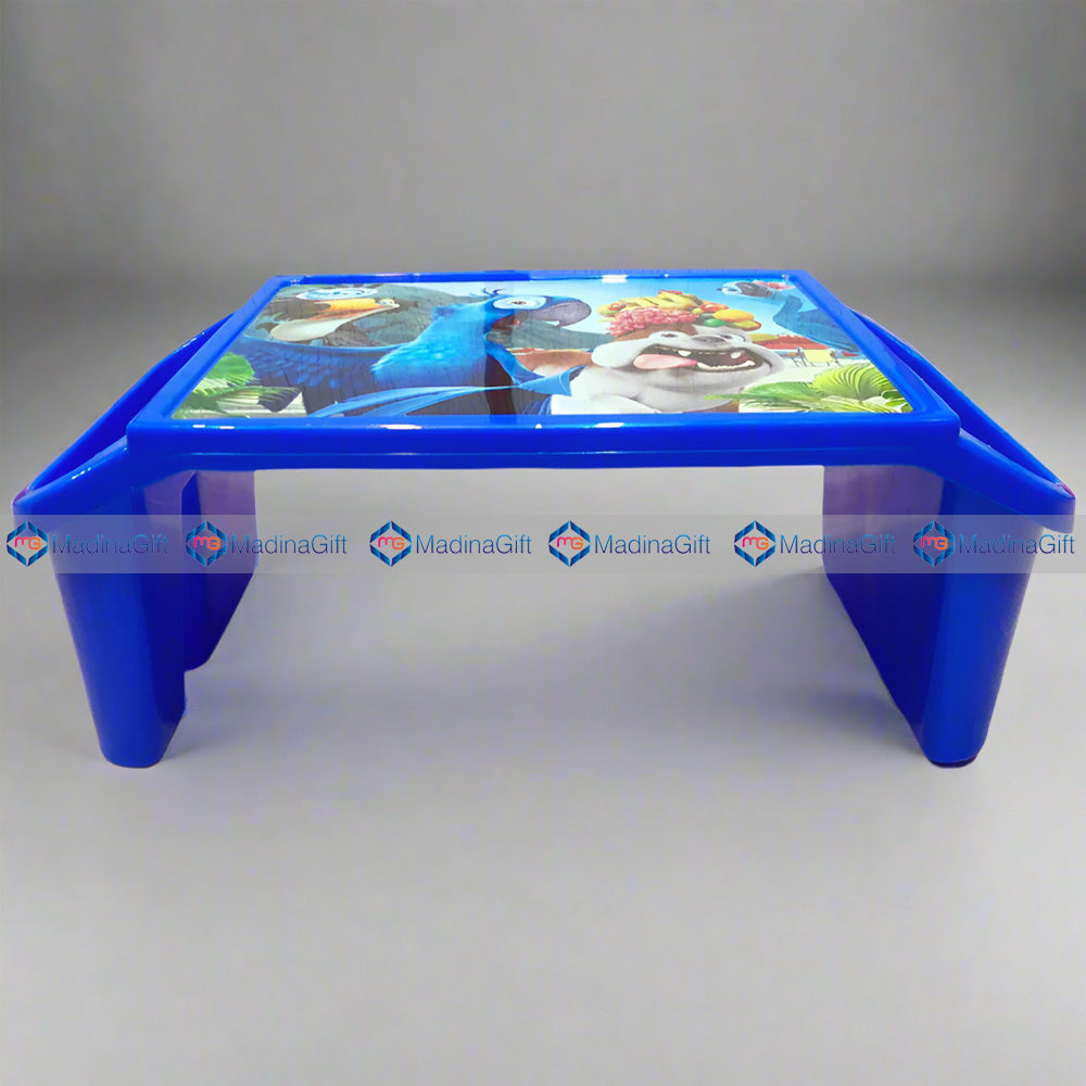 Sky Plastic Multipurpose Table Blue Animal & Birds Design Madina Gift