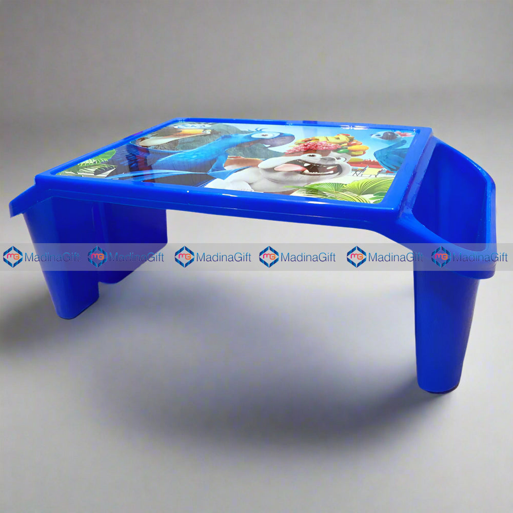Sky Plastic Multipurpose Table Blue Animal & Birds Design Madina Gift