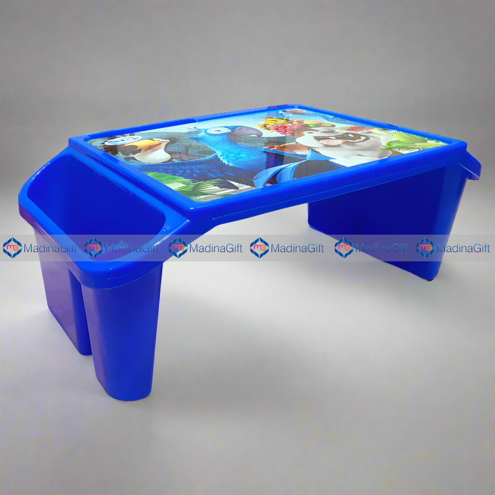 Sky Plastic Multipurpose Table Blue Animal & Birds Design Madina Gift