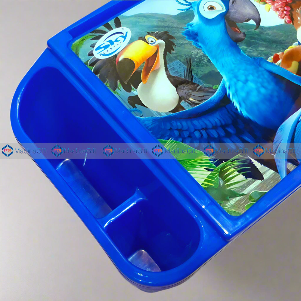 Sky Plastic Multipurpose Table Blue Animal & Birds Design Madina Gift