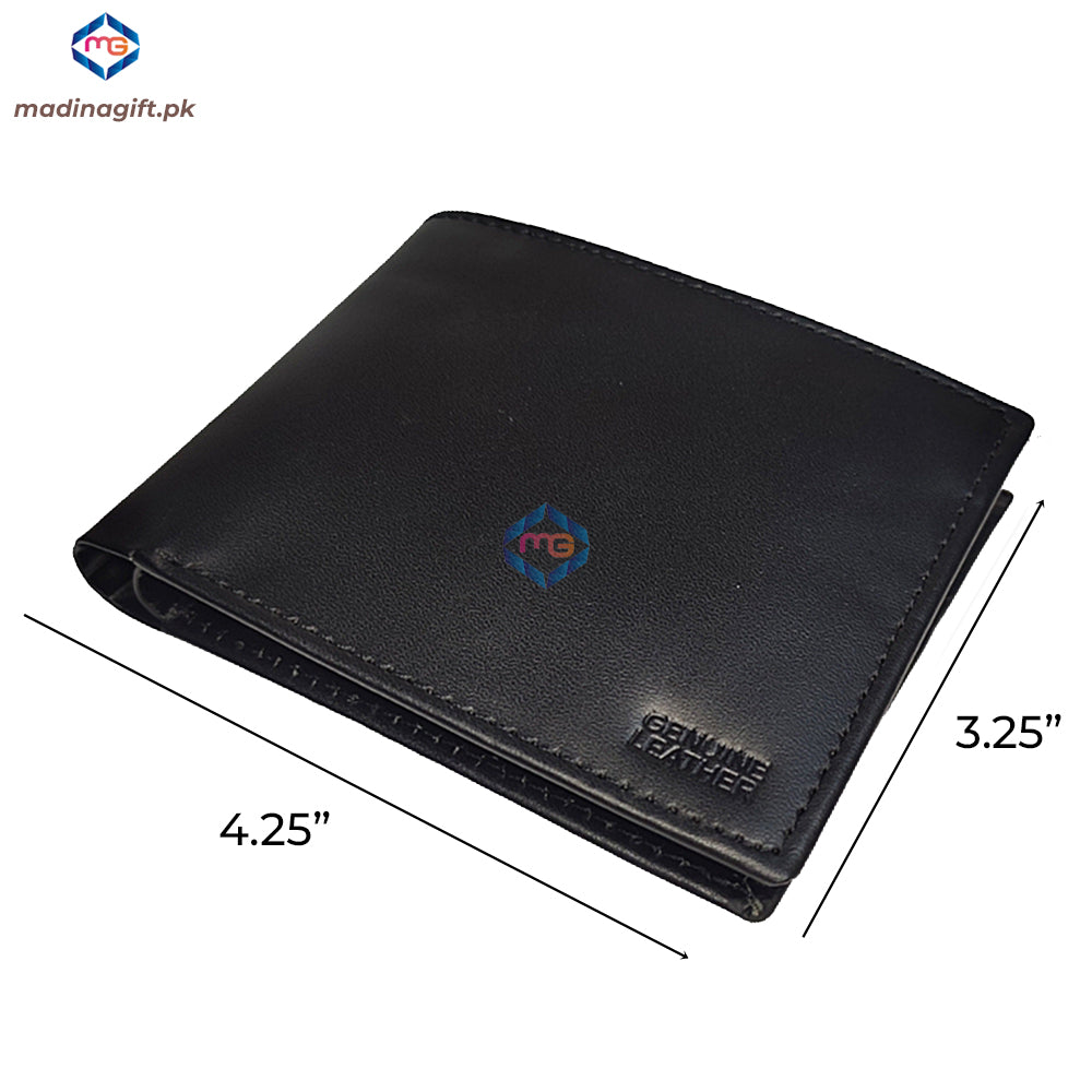 Genuine Leather Black Wallet for Men - Madina Gift