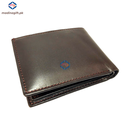 Genuine Leather Coffee Wallet for Men - Madina Gift