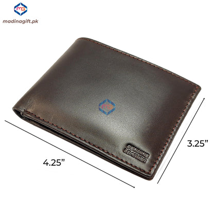 Genuine Leather Coffee Wallet for Men - Madina Gift