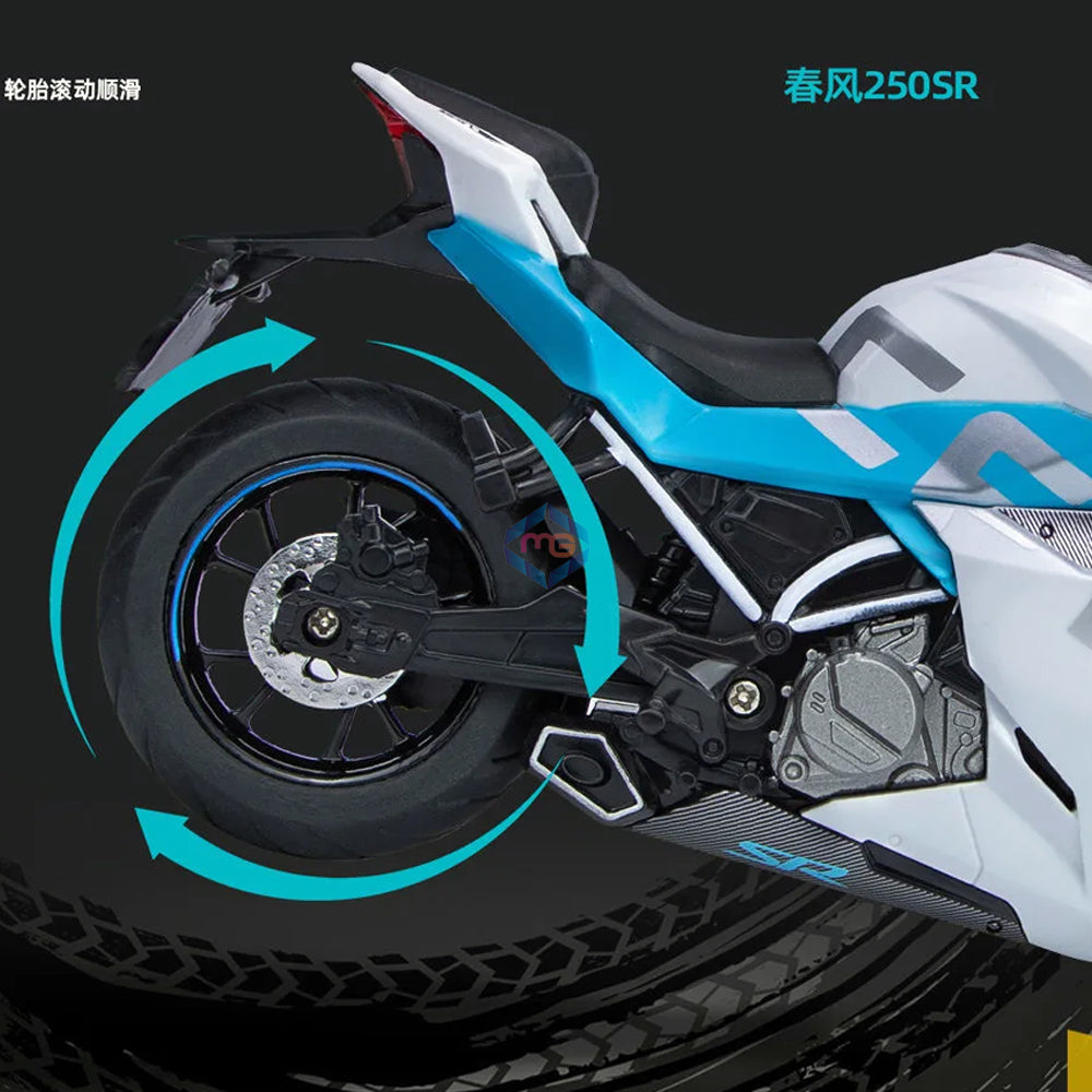 Die Cast Motorcycle 250SR Model 1:12 Scale - M12-10B - Madina Gift