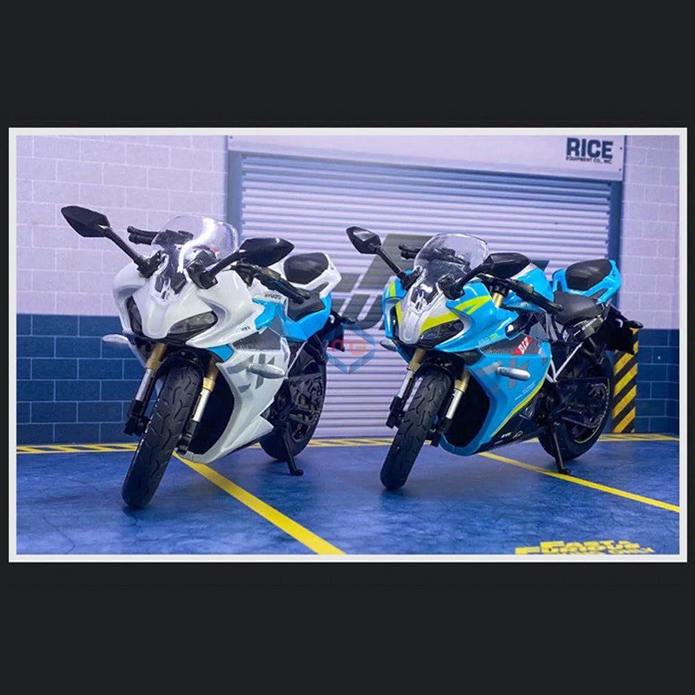 Die Cast Motorcycle 250SR Model 1:12 Scale - M12-10B - Madina Gift