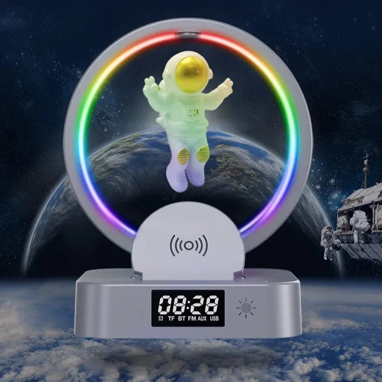 Astronaut Space Multifunctional Wireless Charger Stand for iPhone 11-14 & Samsung Supported Phones - Madina Gift