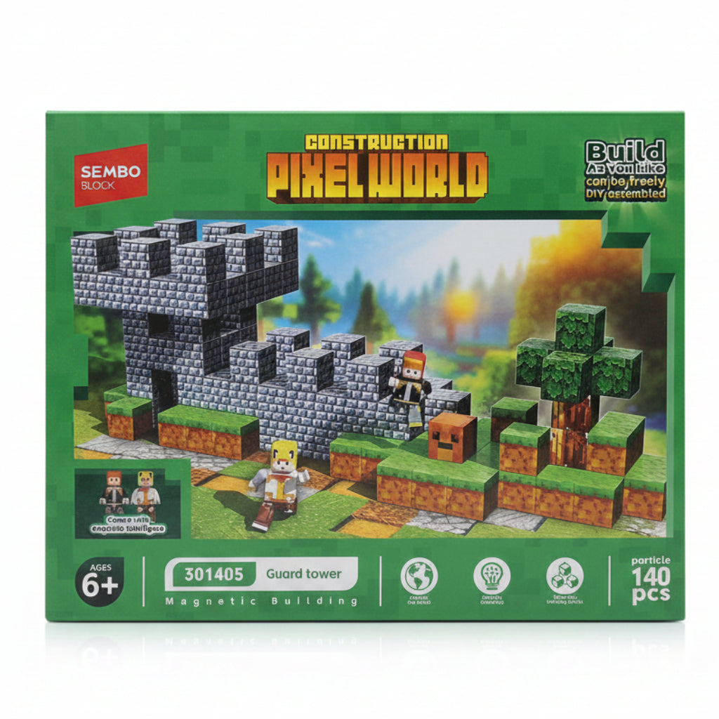 Sembo 301405 Block Pixel World Cold Winter Magnetic Building Set 140 Pcs Online in Pakistan Madina Gift 