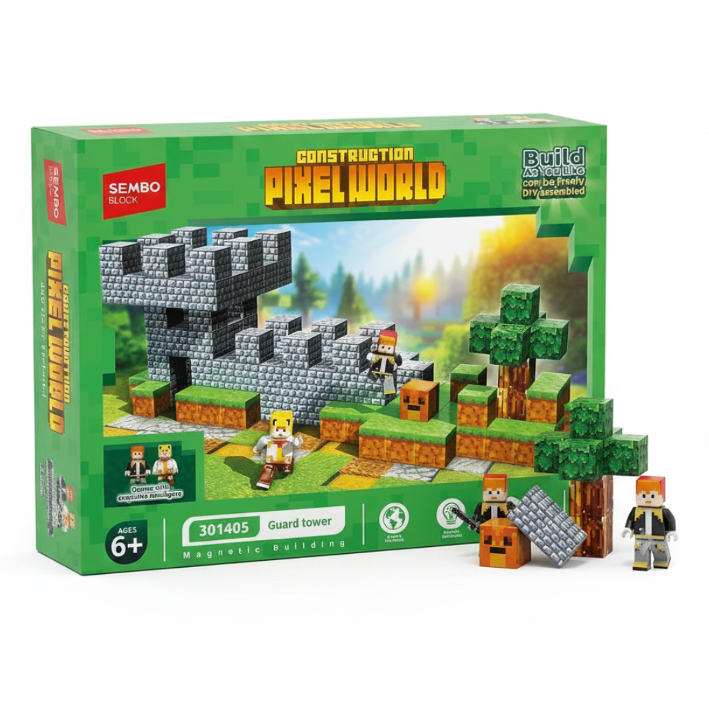 Sembo 301405 Block Pixel World Cold Winter Magnetic Building Set 140 Pcs Online in Pakistan Madina Gift 
