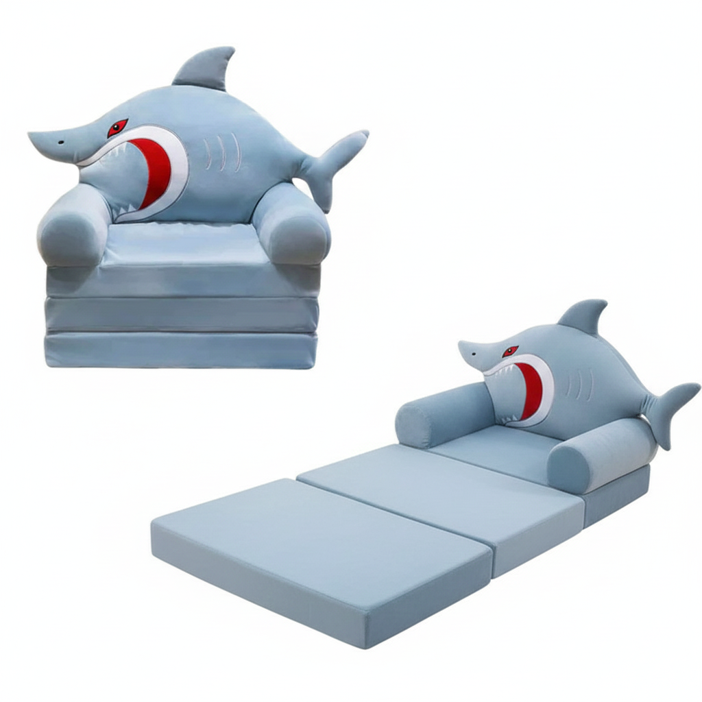 Shark Plush Baby Sofa Cum Bed For Kids Online in Karachi Pakistan Madina Gift