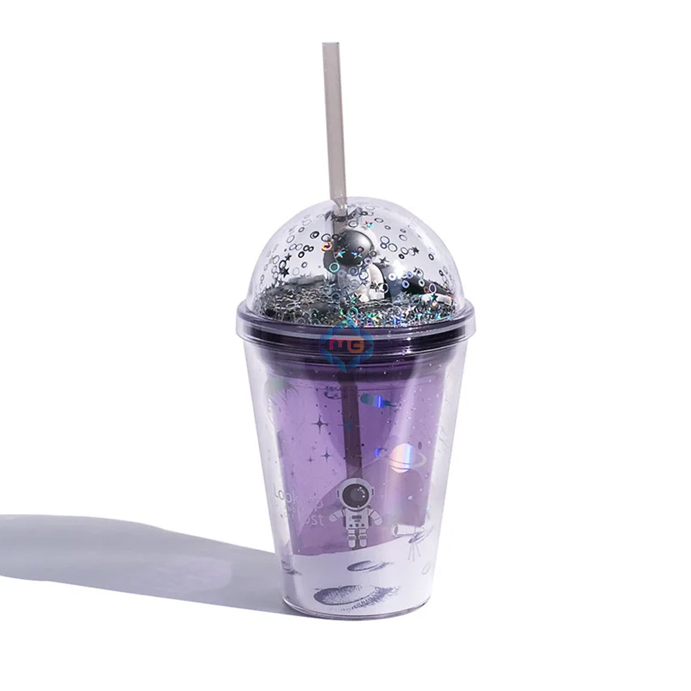 Cute Astronaut Galaxy Sippers - 380 ML - Madina Gift