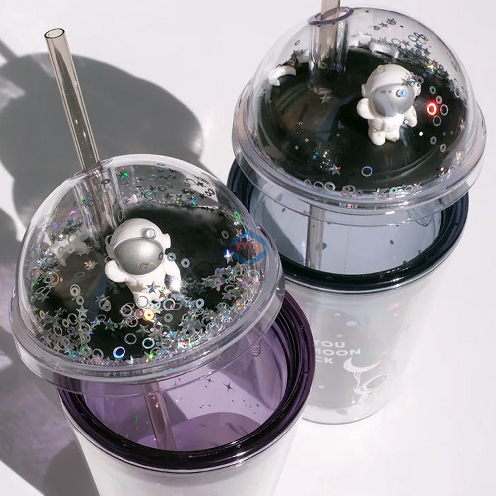 Cute Astronaut Galaxy Sippers - 380 ML - Madina Gift