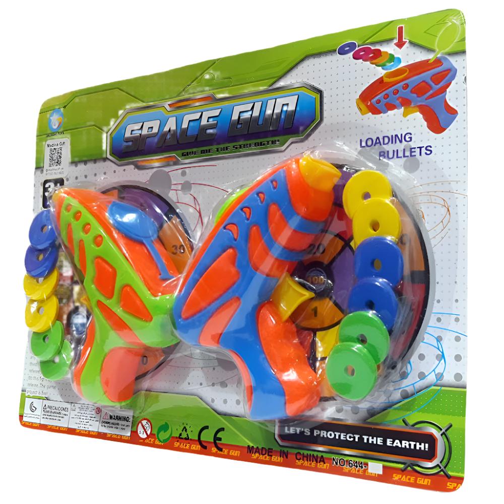 JIALEXING TOYS Space Gun - Set of 2 Foam Coin Bullets 644