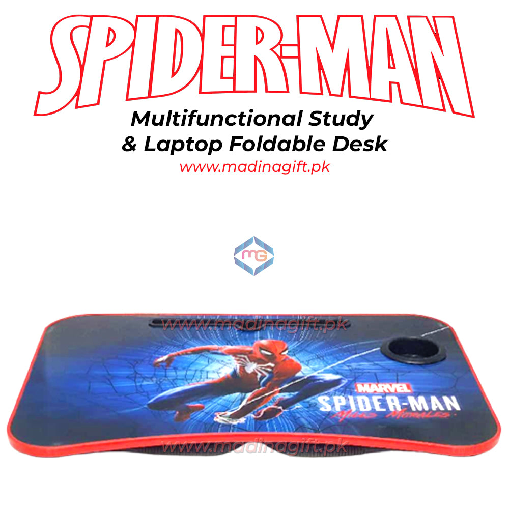 Spider Man Multifunctional Study & Laptop Foldable Desk - Madina Gift