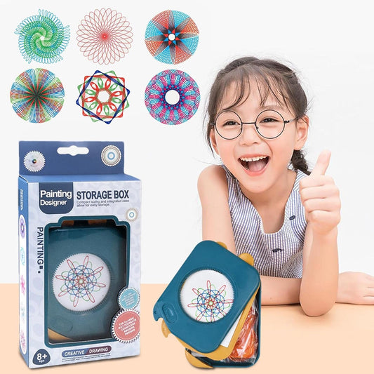 Spirograph Classic Gear Original Deluxe Art Set 3338-2
Drawing Toy - Creative Art Craft Interlocking Gears Wheels Painting Tool 