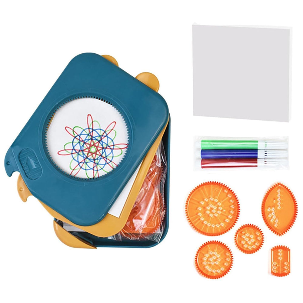Spirograph Classic Gear Original Deluxe Art Set 3338-2
Drawing Toy - Creative Art Craft Interlocking Gears Wheels Painting Tool Kids Drawing