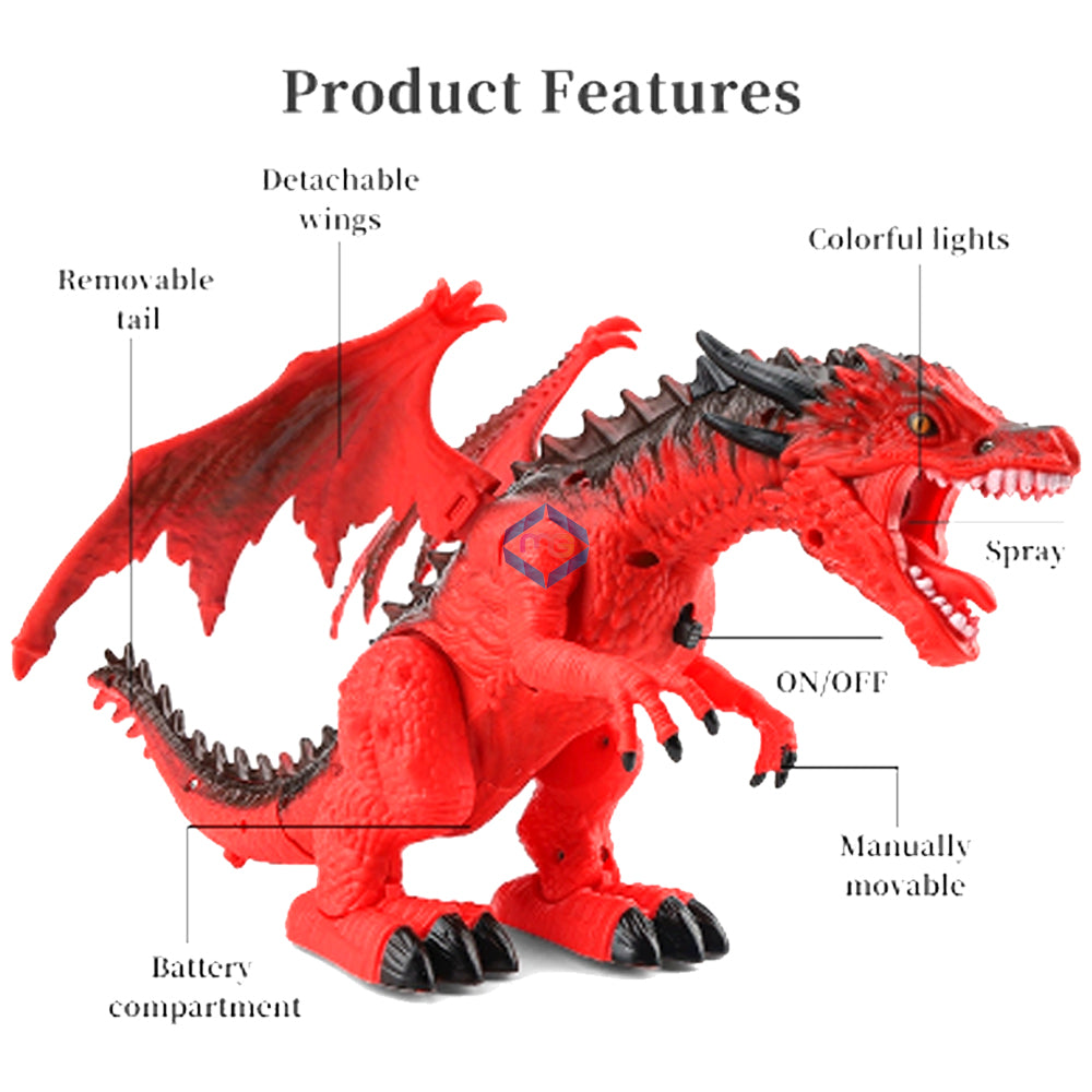 Dinosaur Remote Control Spray Dragon - 666-31A - Madina Gift