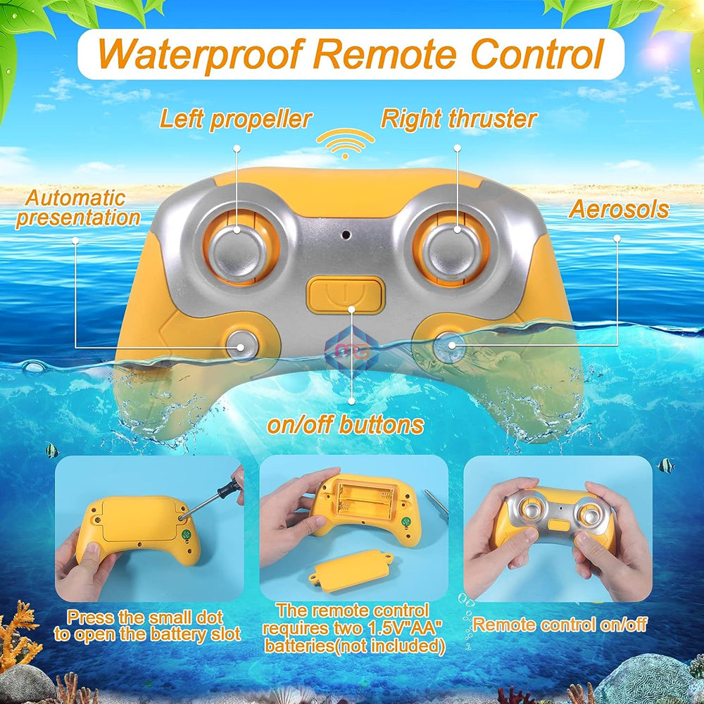 2.4 GHZ RC Spray Gas Boat for Pools and Lakes - 3722-1A - Madina Gift