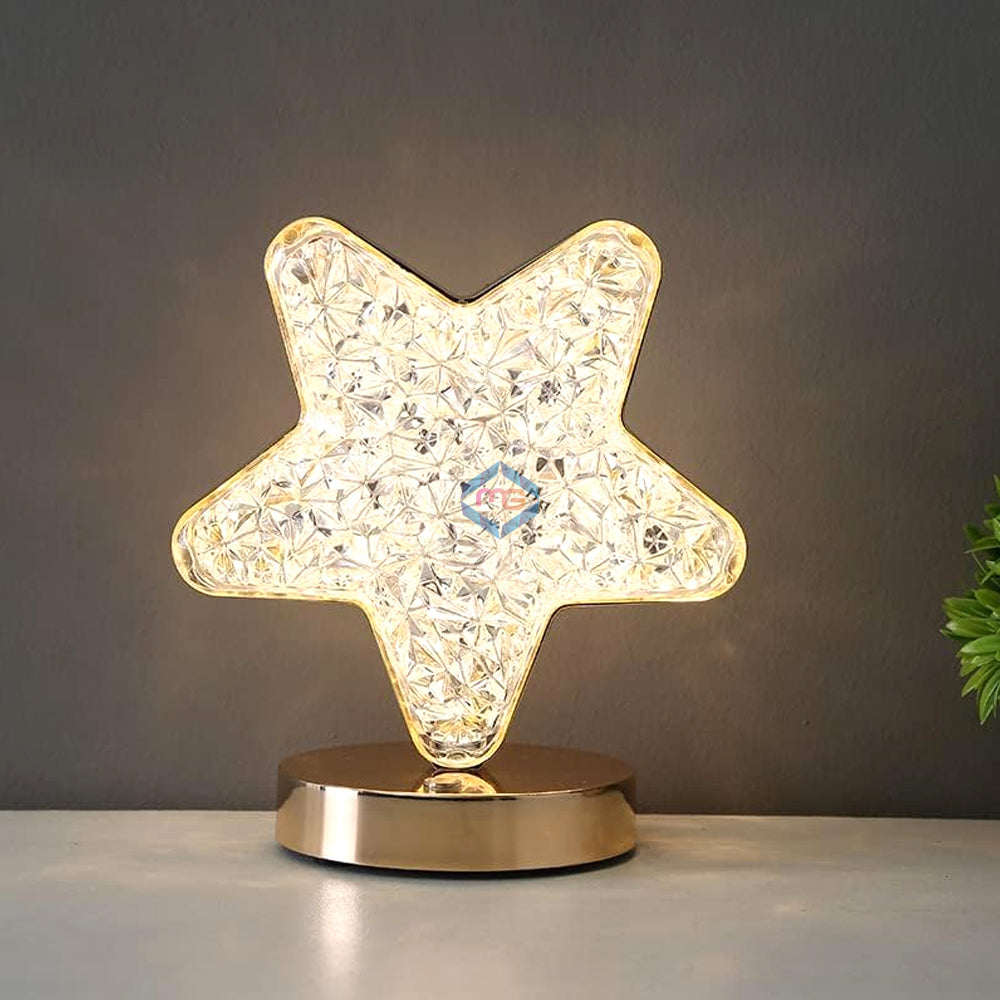 LED Crystal Star Table Lamp - Madina Gift