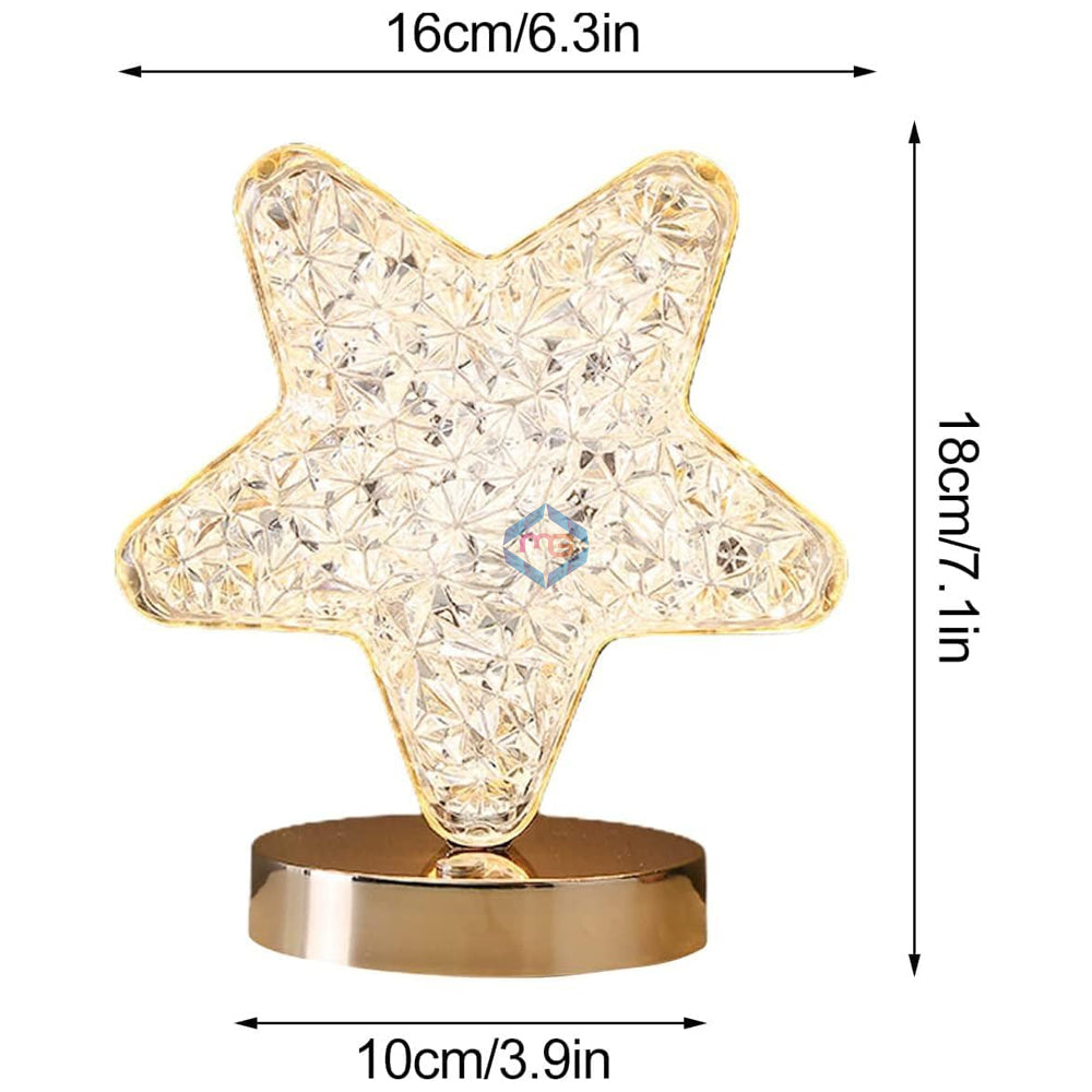 LED Crystal Star Table Lamp - Madina Gift