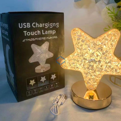 LED Crystal Star Table Lamp - Madina Gift