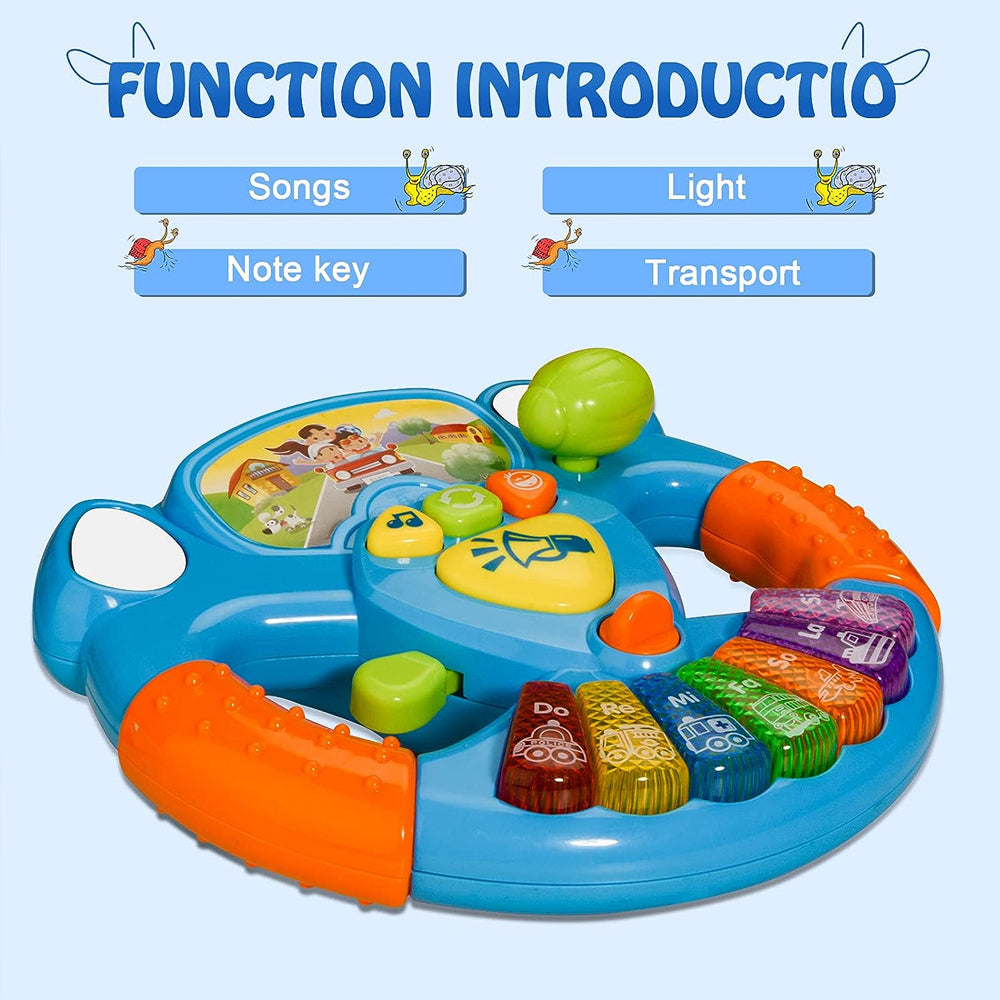 Intelligent Musical Steering Wheel with Lights & Sounds - 868 - Madina Gift