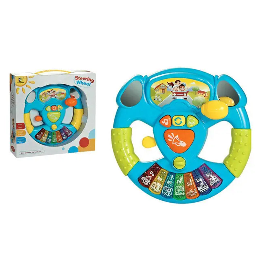 Intelligent Musical Steering Wheel with Lights & Sounds - 868 - Madina Gift
