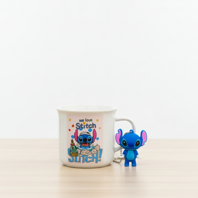 Stitch Mug & Handle Keychain in Pakistan Madina Gift