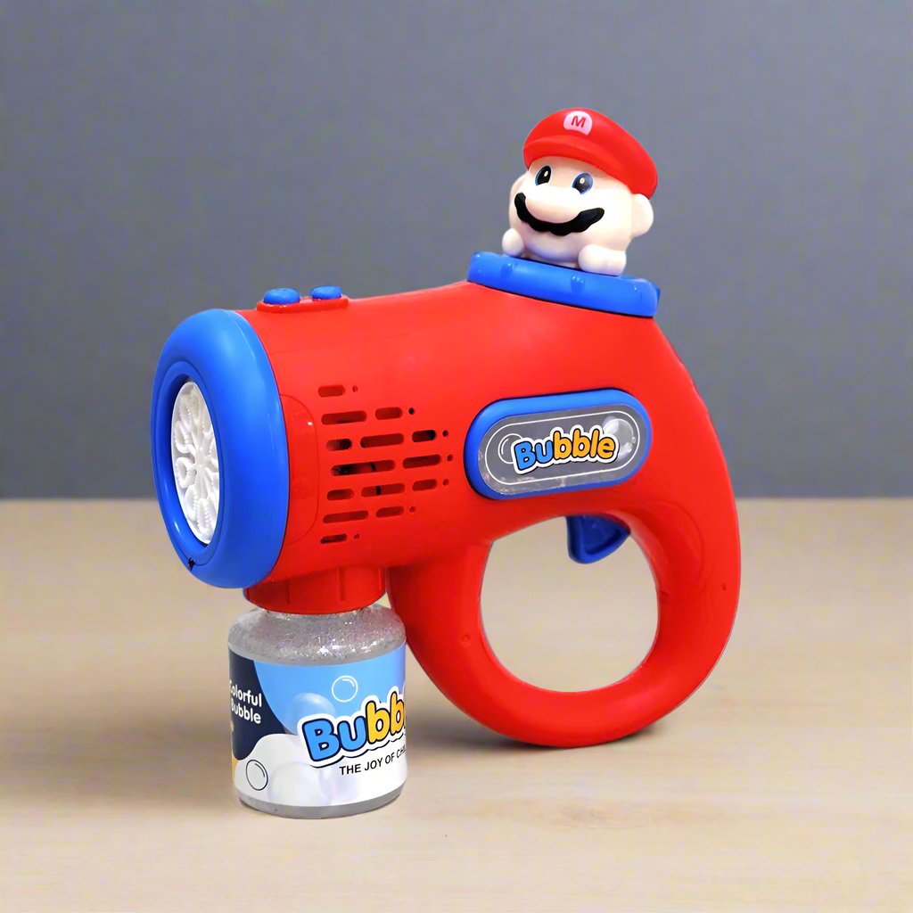 Mario Bubble Gun - Electric Bubbles & Lights 658 - Madina Gift