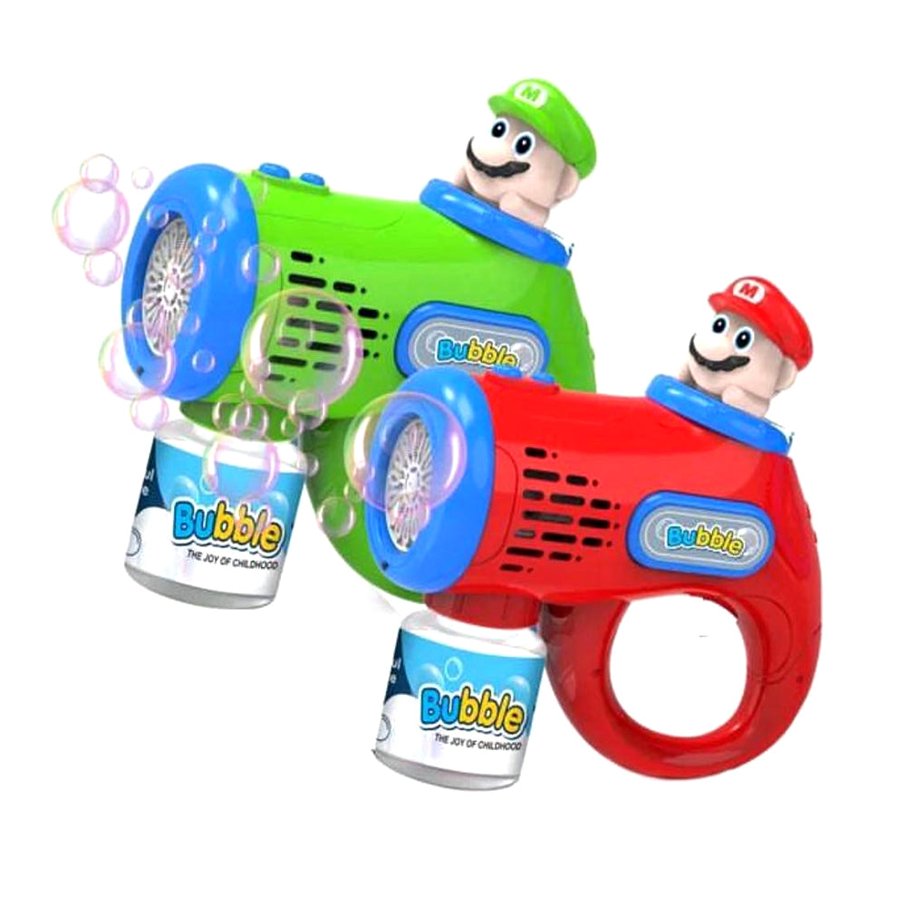 Mario Bubble Gun - Electric Bubbles & Lights 658 - Madina Gift