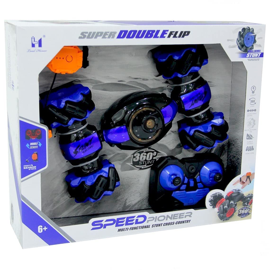 Super Double Flip Speed Pioneer Stunt RC Car LH-C026-3 Madina Gift