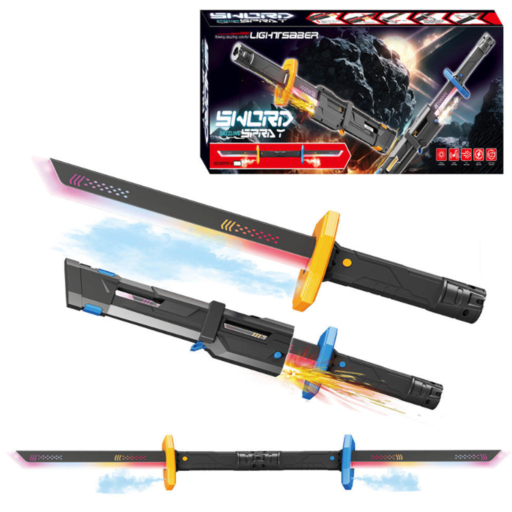 Sword Dazzling Spray Electronic Lightsaber 8899Y-4 For Kids Online in Pakistan Madina Gift