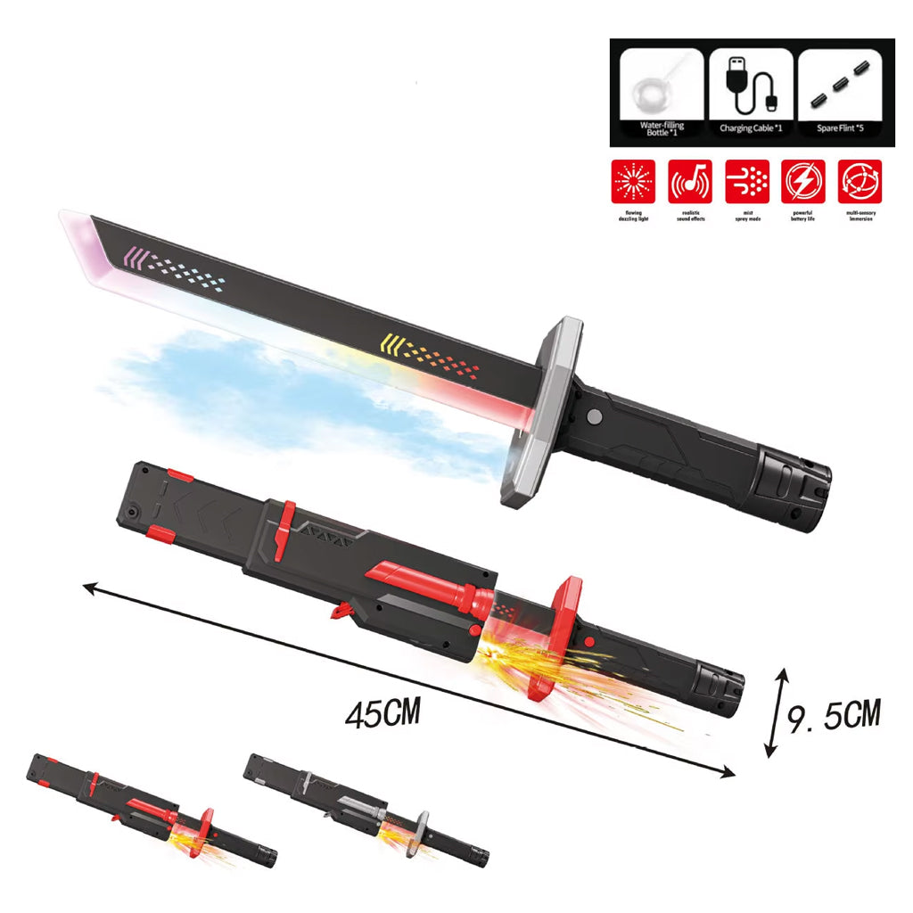 Sword Dazzling Spray Electronic Lightsaber 8899Y-4 For Kids Online in Pakistan Madina Gift